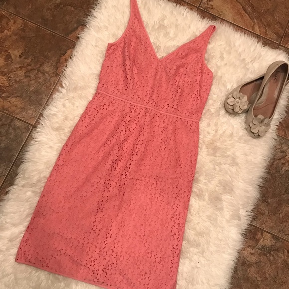 ANN TAYLOR Pink Floral Sheath Dress - Picture 5 of 8